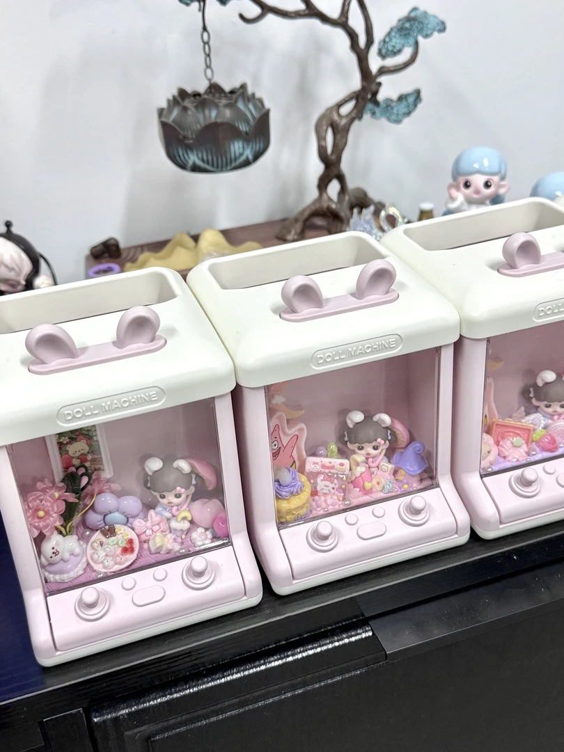 (现拆)柒柒工艺创意个性潮流DIY萌粒化妆刷笔筒收纳盒