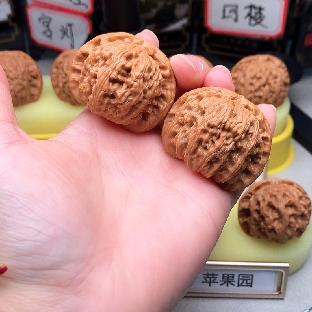 吊坠文玩核桃43尺闷白狮子432号