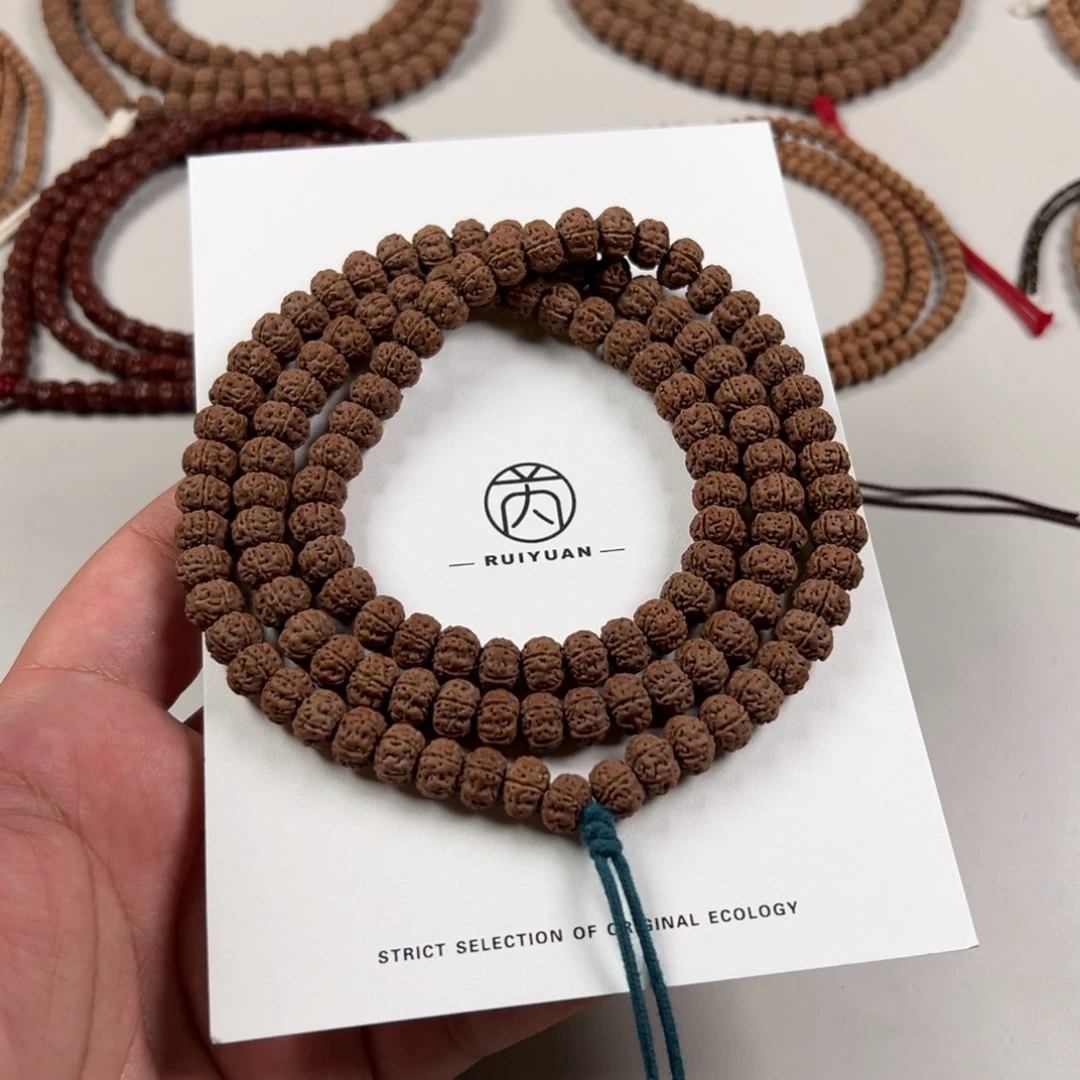 金刚菩提手串老树王普通款108尺寸9.3飞碟桩