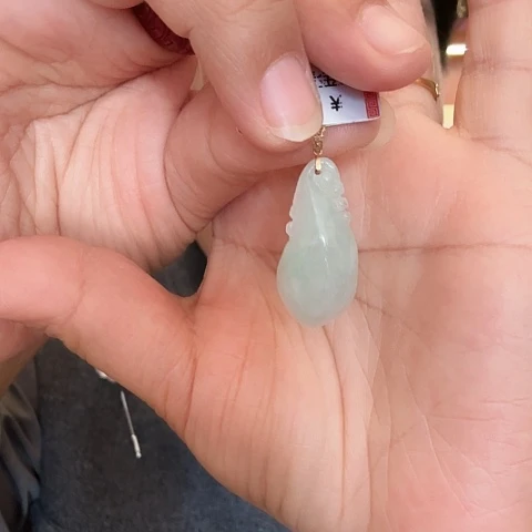 翡翠颈饰18K金镶嵌项链