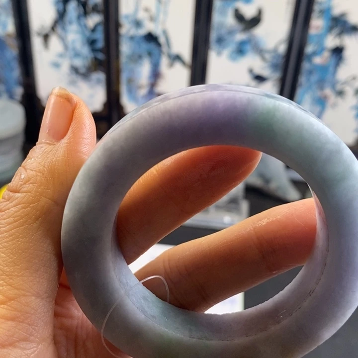 馨***宝定制翡翠未镶嵌翡翠手镯