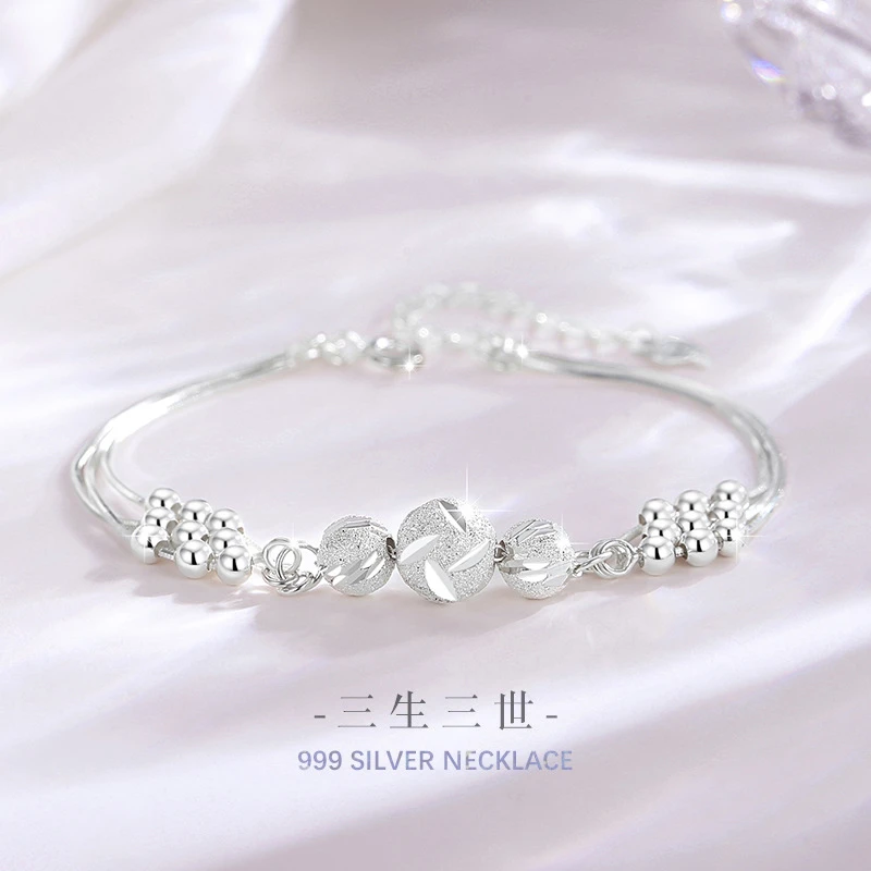 925银手链 三生三世925银手链女款小众轻奢手生日礼物送女友