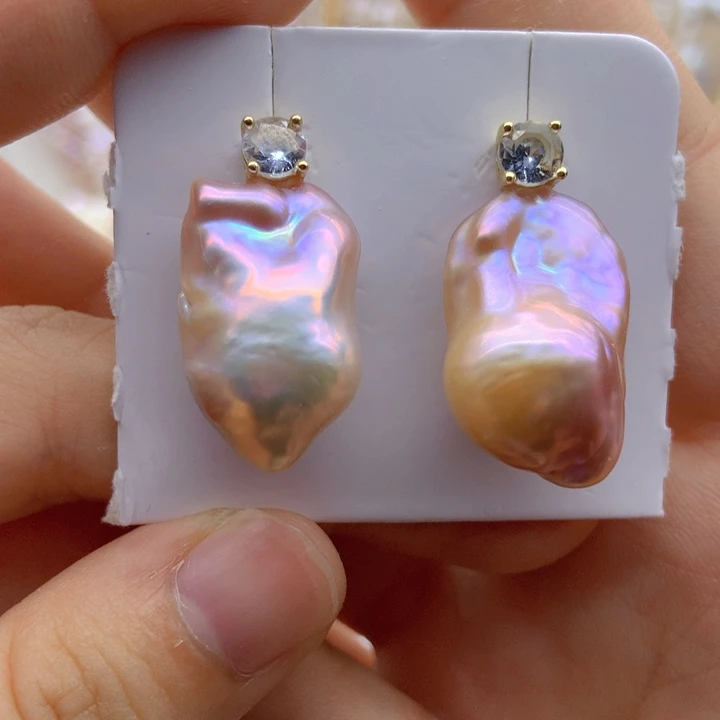 淡水珍珠银S925镶嵌颈饰