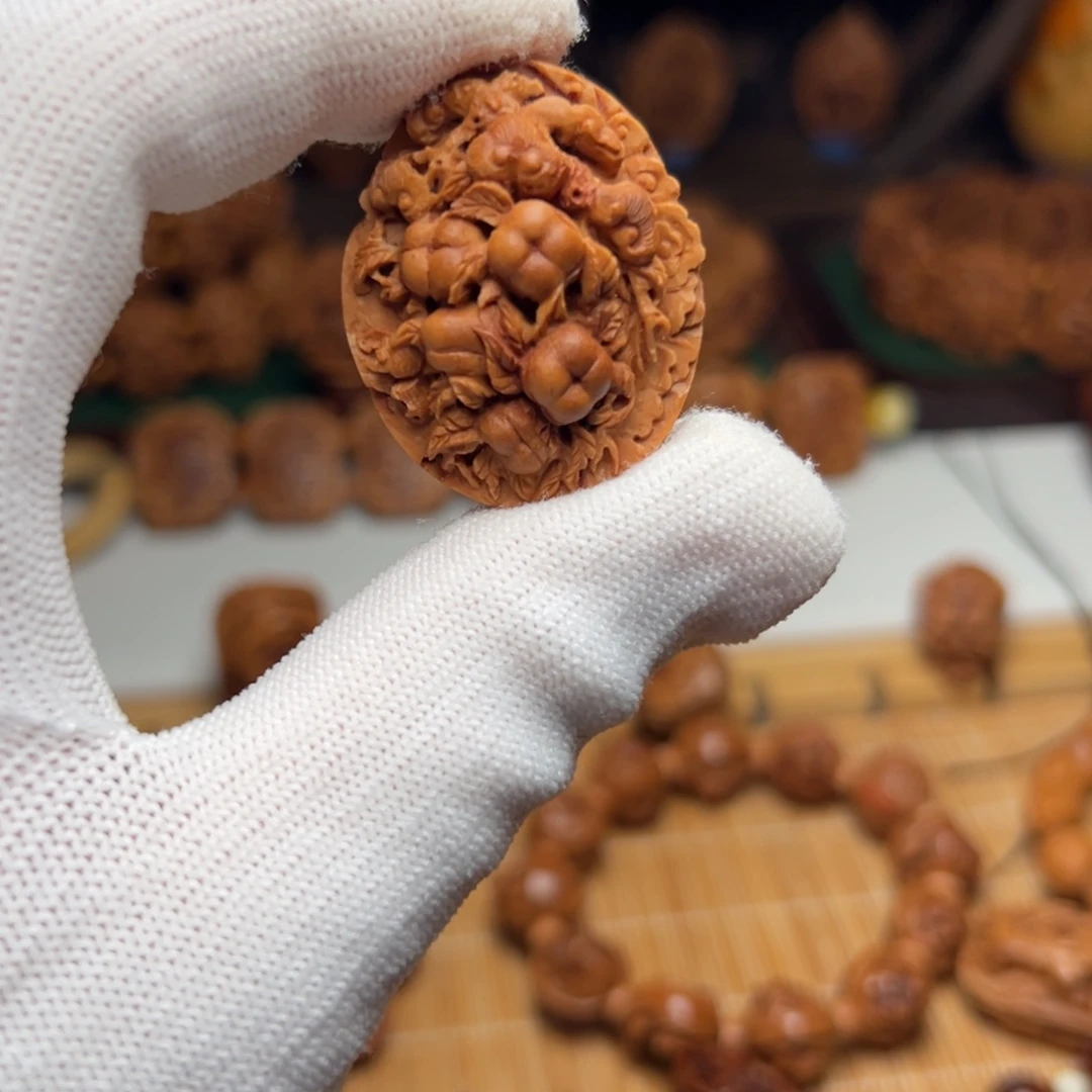 潍坊核雕纯手工雕刻事事如意