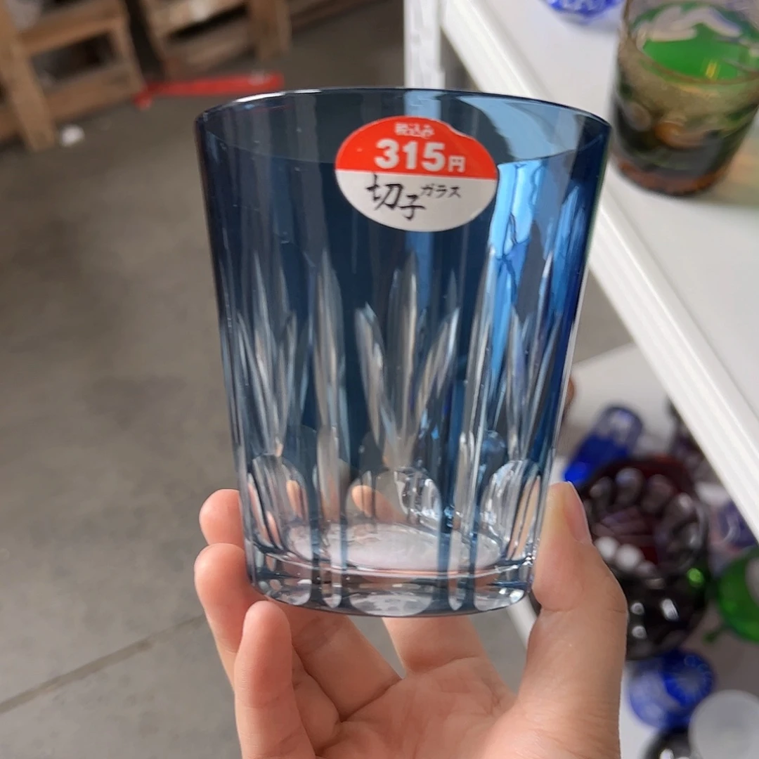 水晶玻璃高脚款微瑕一个