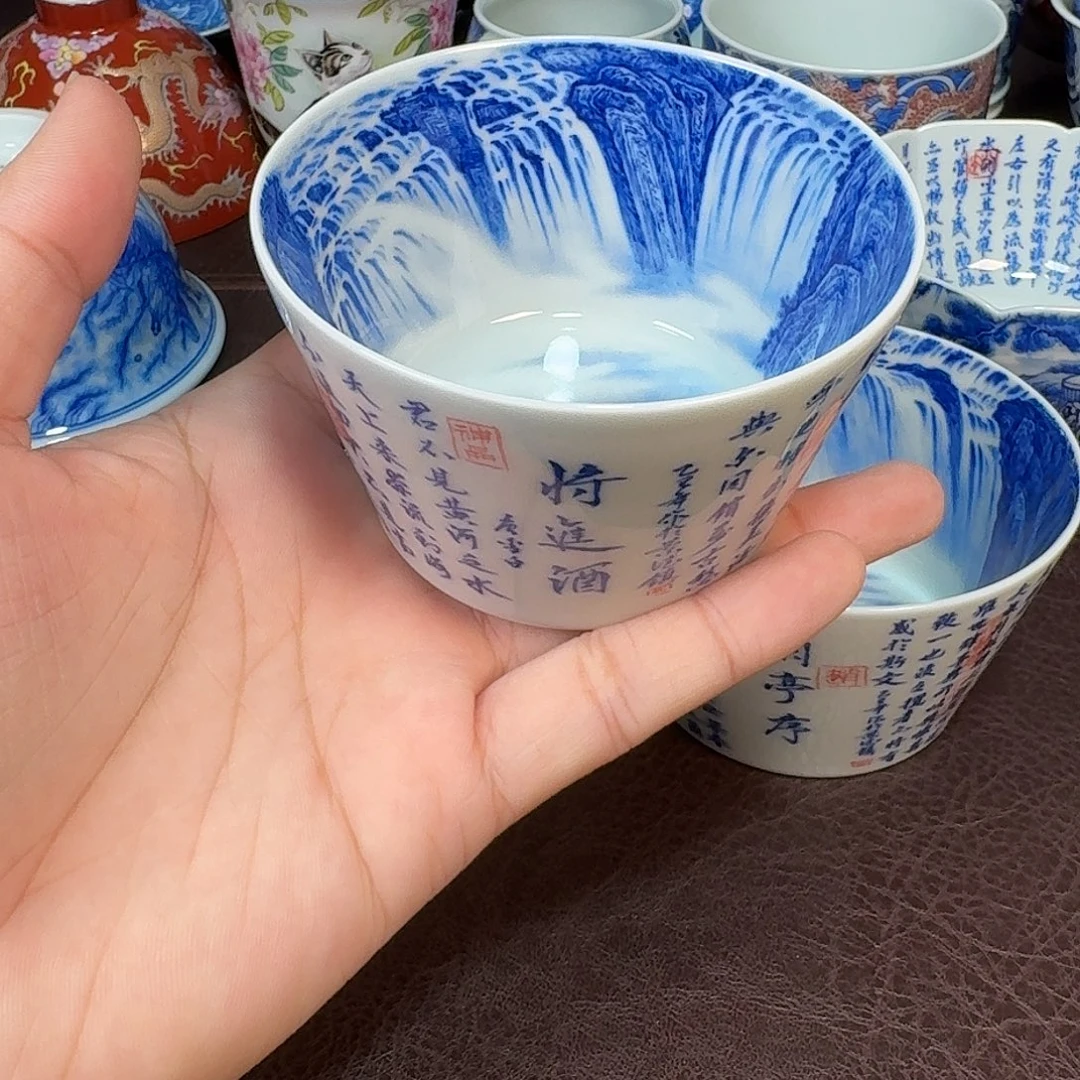 天***雨现代景德镇陶瓷杯