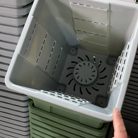 树脂方形4号5个无托灰白