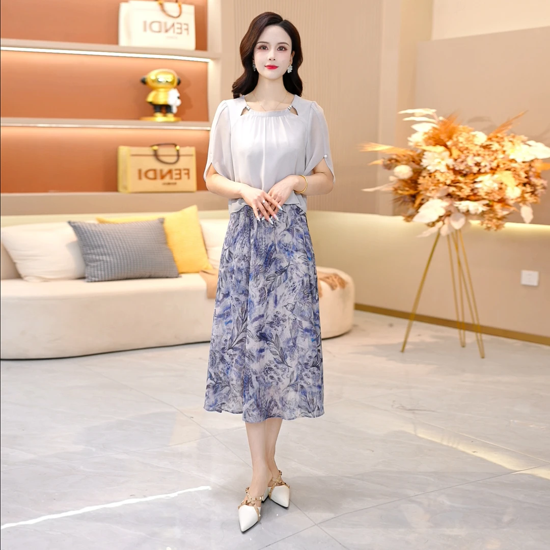 【SJYF1315】2025年夏季新款时尚优雅减龄连衣裙显瘦气质