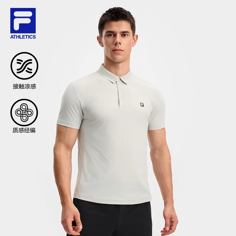 Fila/斐乐男【仿生凉感膜POLO衫】夏季透气速干运动短袖A11M531103F