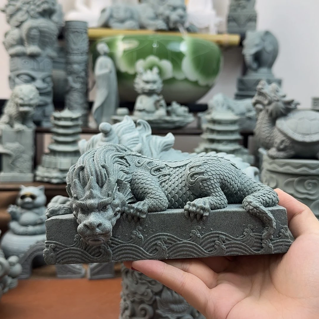 石材青砂石浪花流水镇水兽