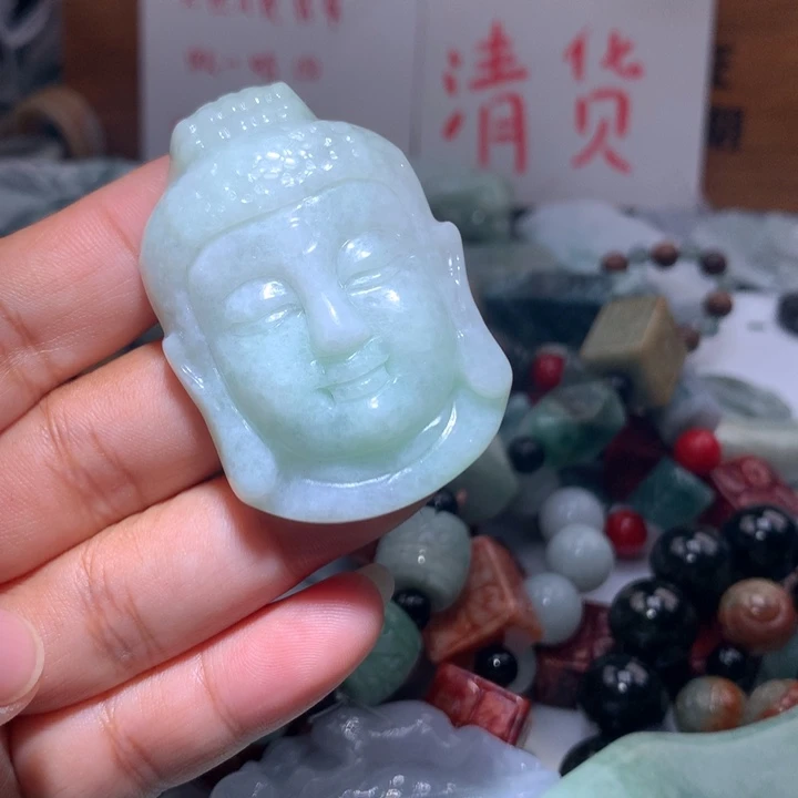 翡翠未镶嵌颈饰保真天然A货翡翠