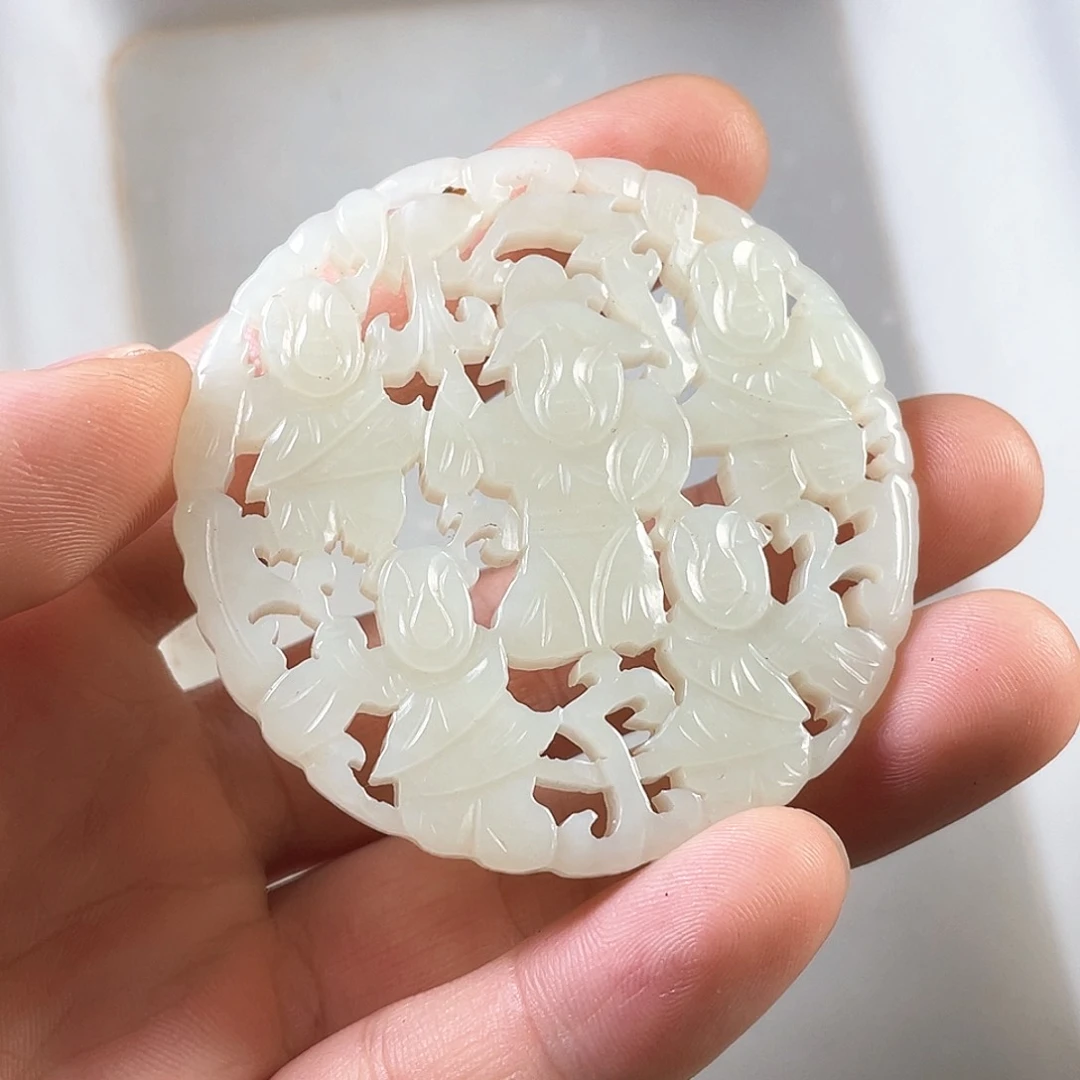 和田玉（糖玉）颈饰未镶嵌