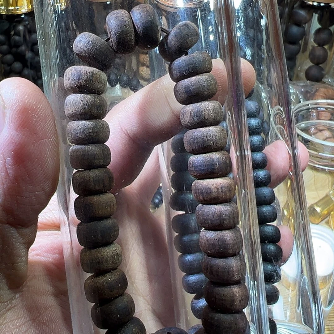 春***面降真香手串/手链缅甸小叶东枝算盘顶货