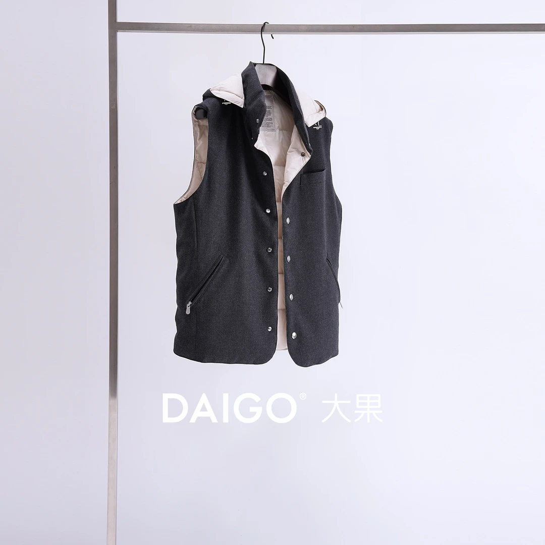 大果store 镇店系列【捍卫者】高定羊绒羊毛功能性白鹅绒男款马甲