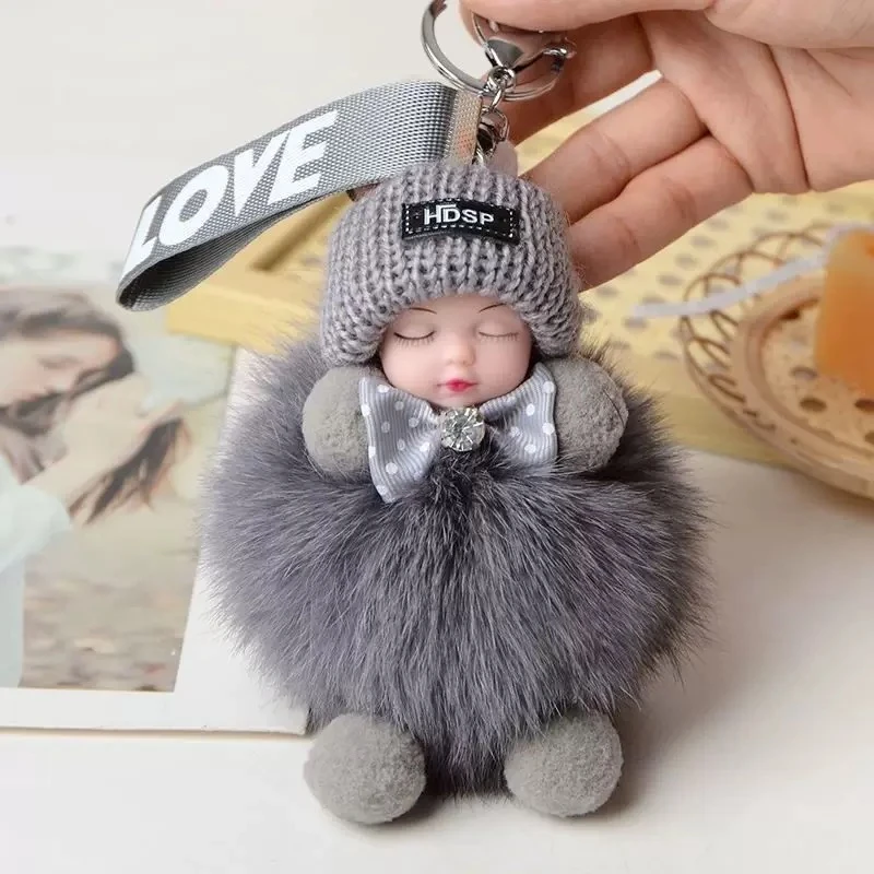 露迪尚品LDQ250116可爱睡眠娃娃包包挂饰汽车钥匙挂饰玩具