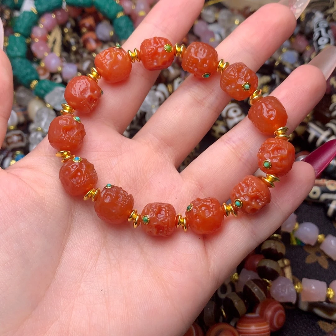 玛瑙/玉髓未镶嵌发一条