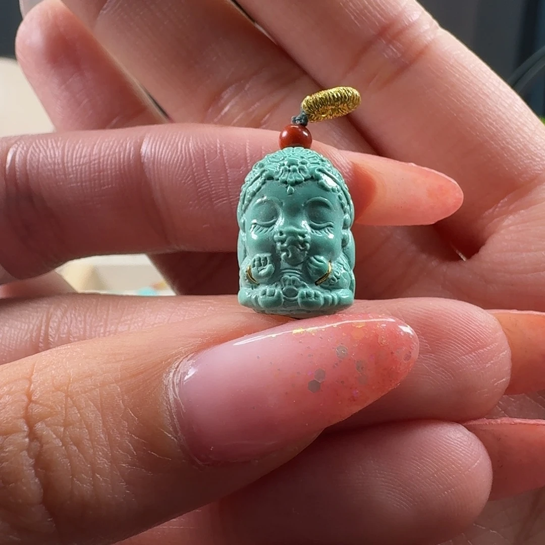 绿松石未镶嵌吊坠(不含链)象神