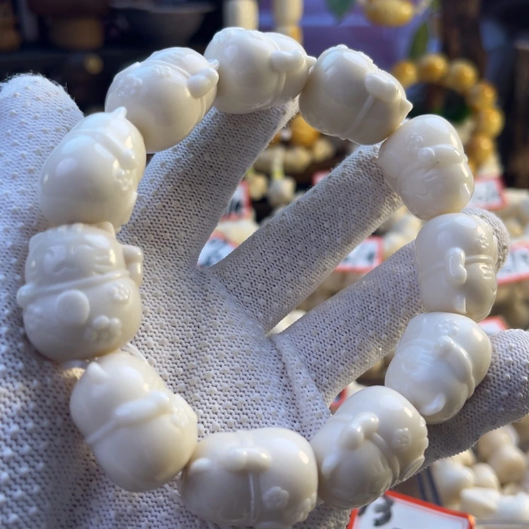 菩提根/象牙果手串-新品招财猫
