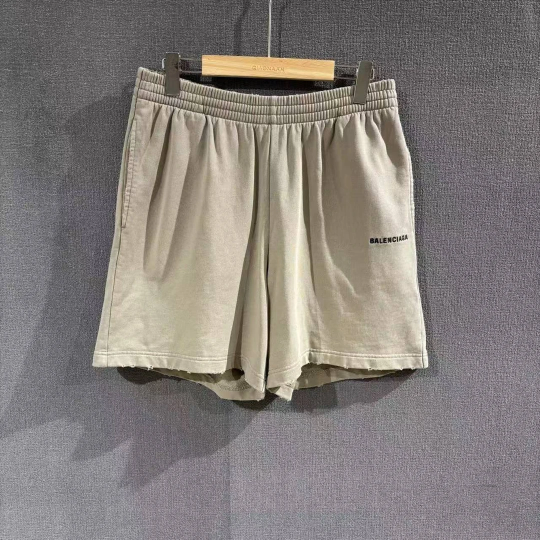 未使用 Balenciaga/巴黎世家 （pm）刺绣字母运动短裤 xs码/4291