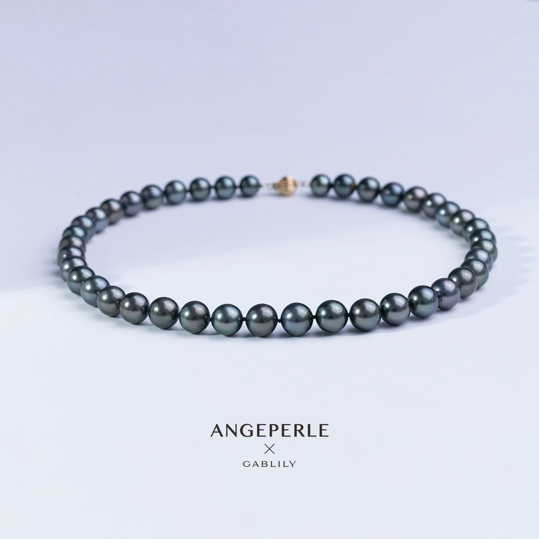 【石老师专属】天使之泪 海水大溪地珍珠14k金项链8-11mm  气质轻奢