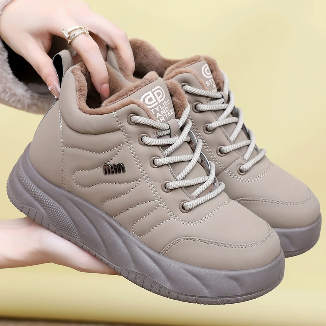 冬季老北京布鞋女棉鞋中老年加绒保暖妈妈鞋软底防滑面包鞋休闲鞋