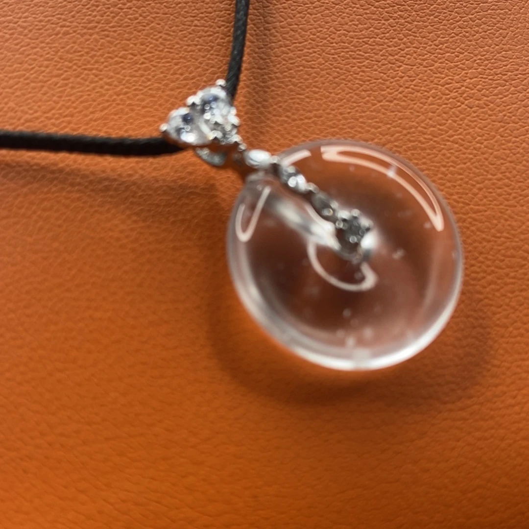 石英质玉颈饰银S925镶嵌