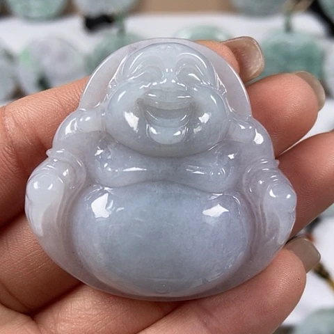 翡翠颈饰未镶嵌大佛福利
