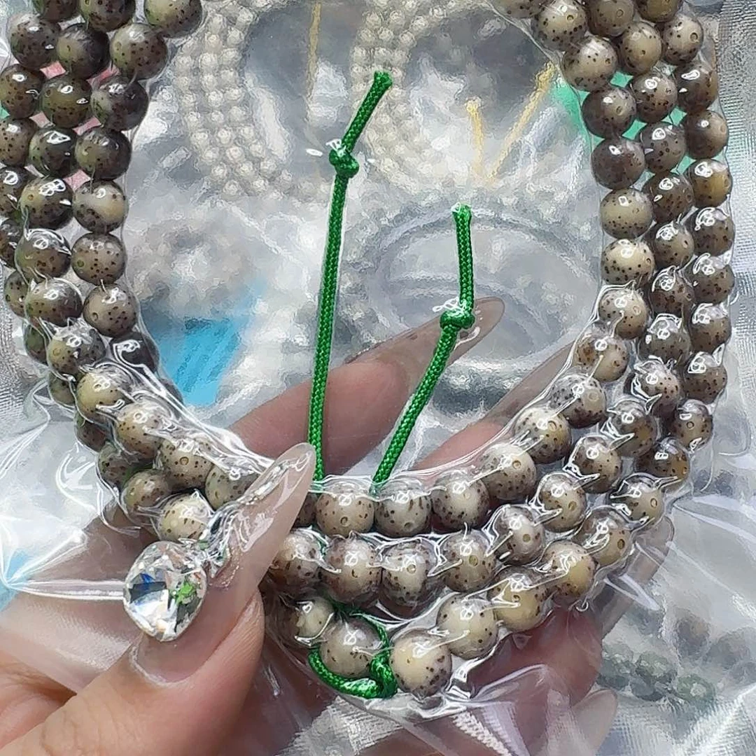 星月菩提手串17火烧云星月菩提8圆108