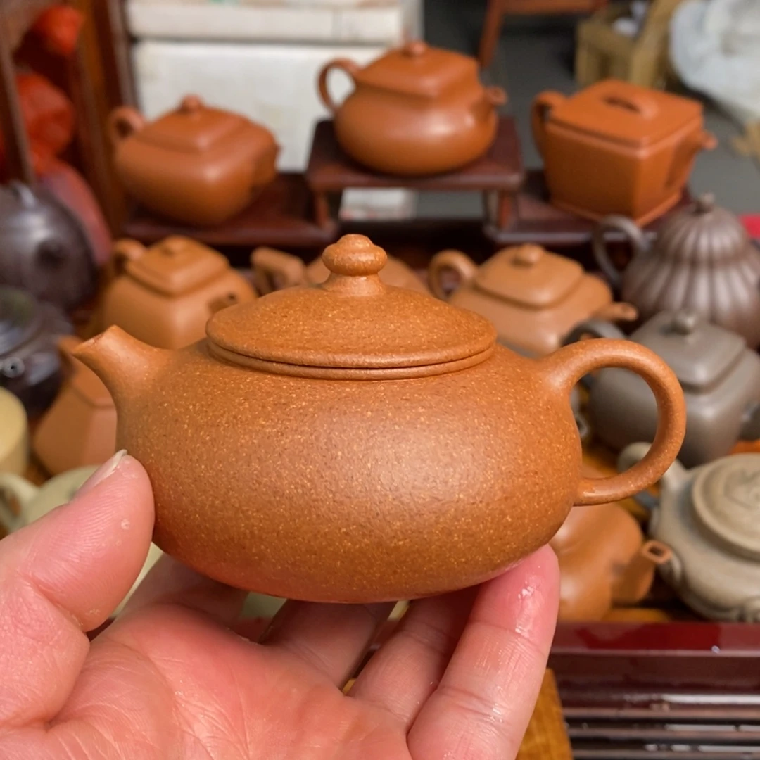 紫砂茶壶紫砂壶寒江金降坡