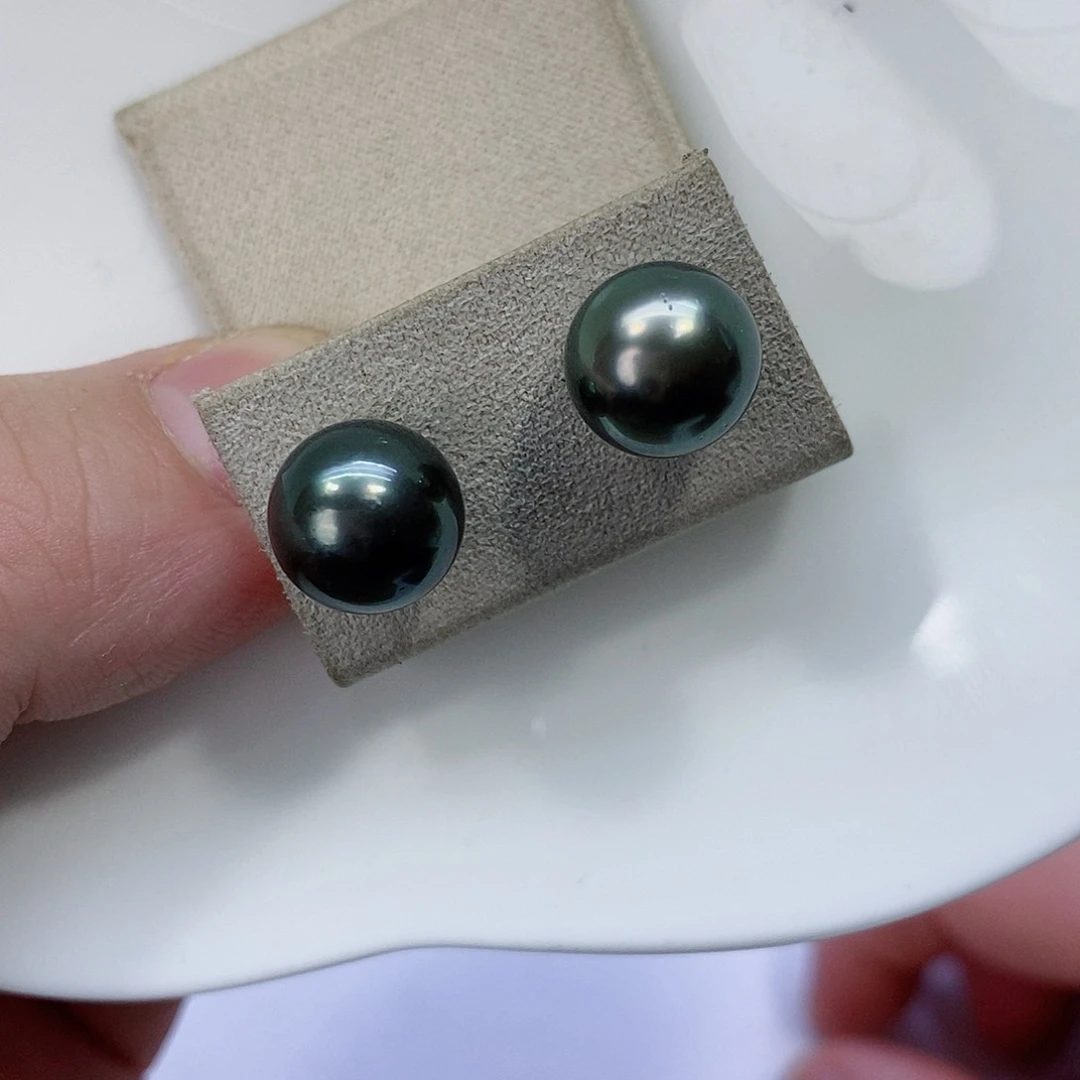 海水珍珠耳饰18K金镶嵌