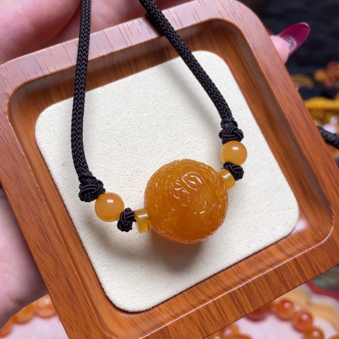 蜜蜡未镶嵌颈饰项链