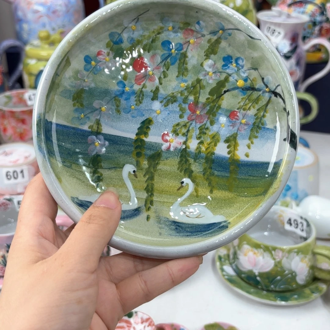 景德镇手绘高温釉下彩陶瓷茶具