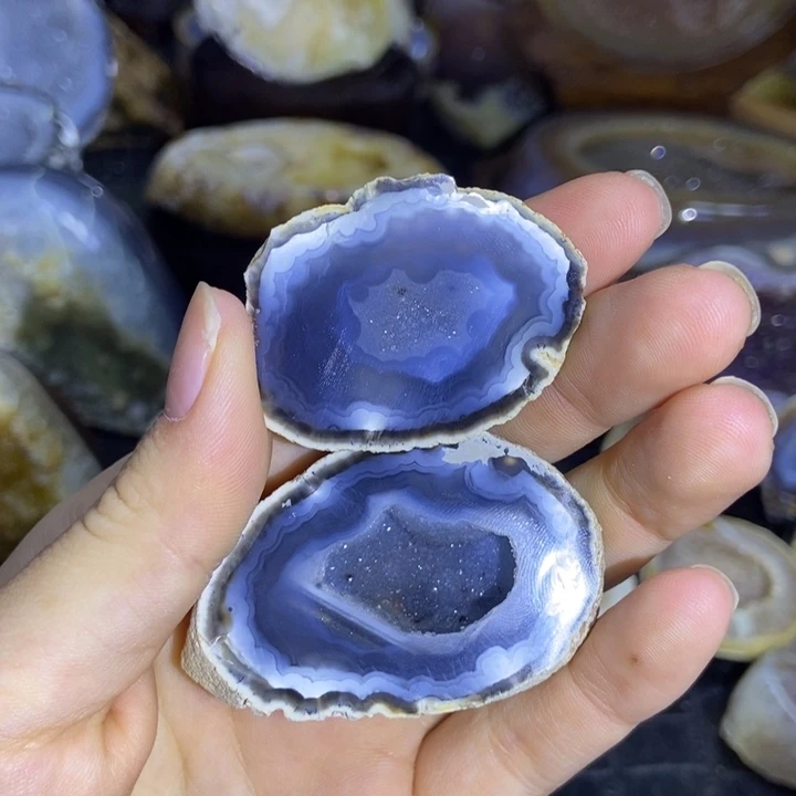 珠宝半成品水晶未镶嵌聚宝盆