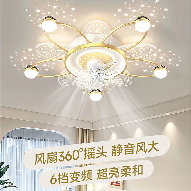 2025新款吸顶风扇灯现代简约卧室餐厅灯轻奢简约灯具客厅风扇灯