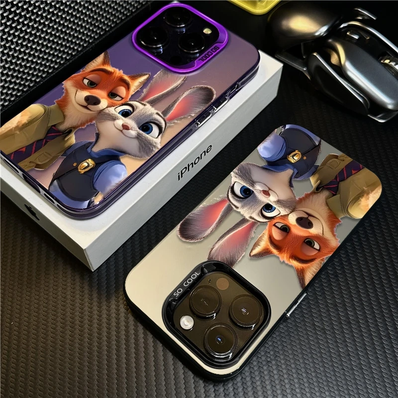 尼克朱迪适用苹果16promax手机壳iPhone15创意14保护套17新款卡通