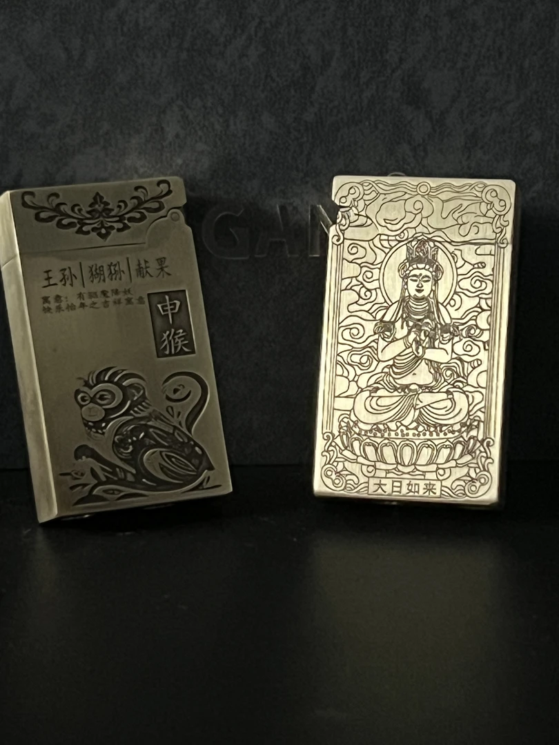 帕加尼十二生肖双面精雕做旧T90