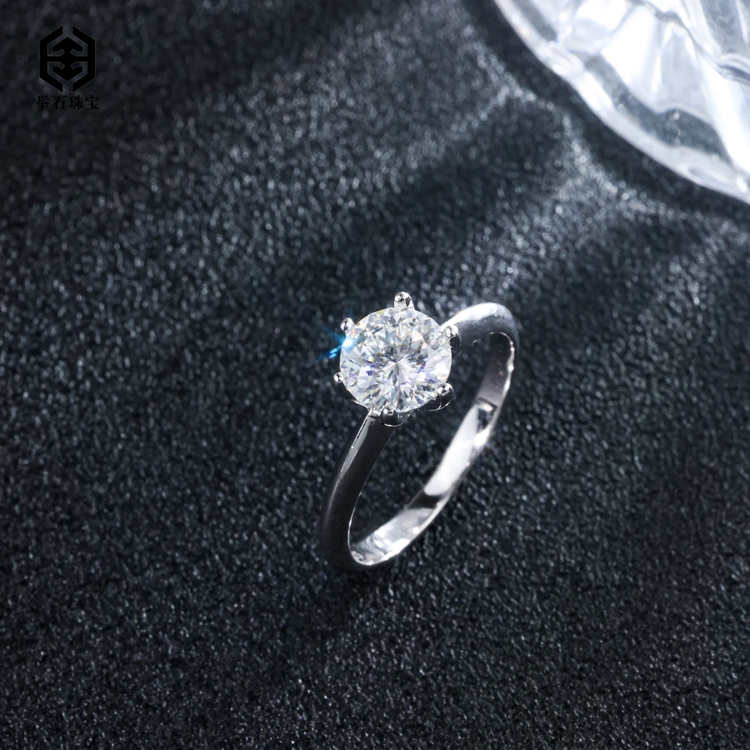 925银莫桑石银制品 【举石】X03-9819-0184莫桑钻戒指（一件/自选）Q