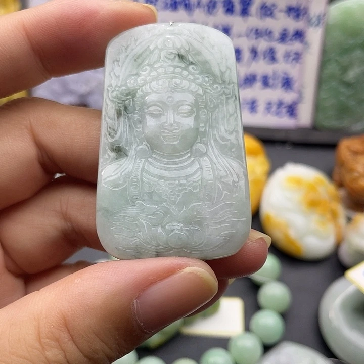 封***忆翡翠未镶嵌颈饰天然翡翠