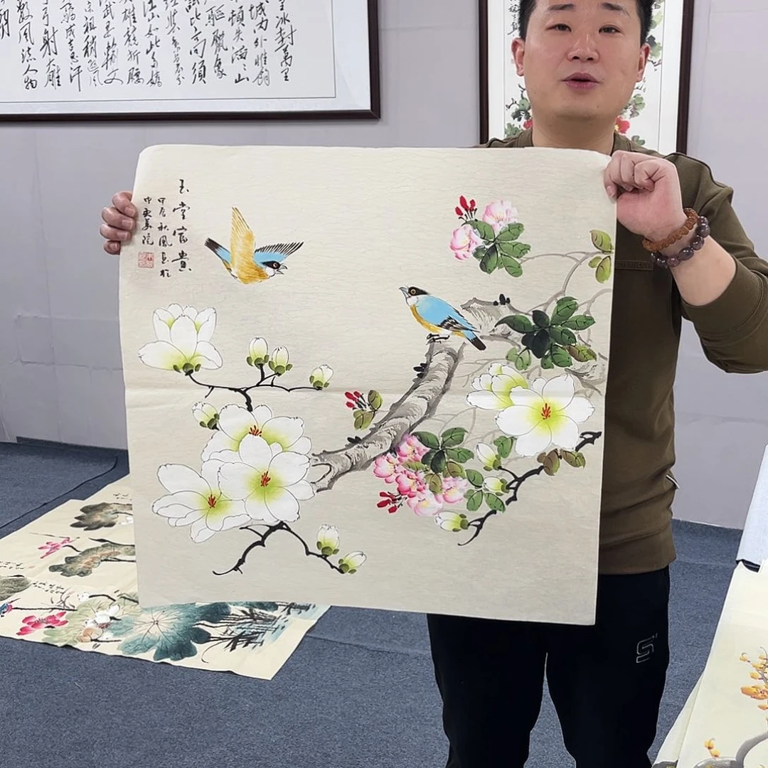 国画宣纸国画作品纯手绘