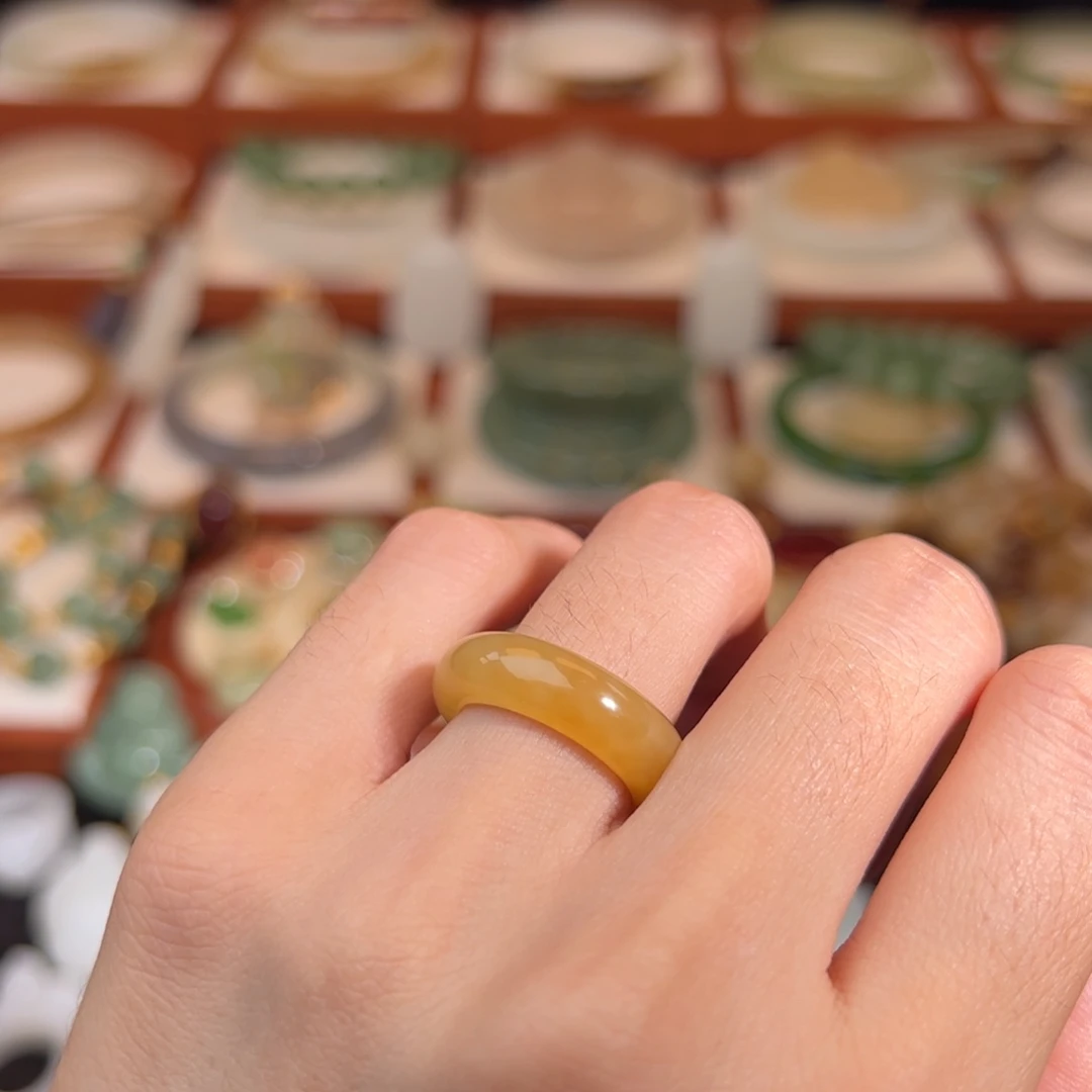 和田玉未镶嵌戒指11