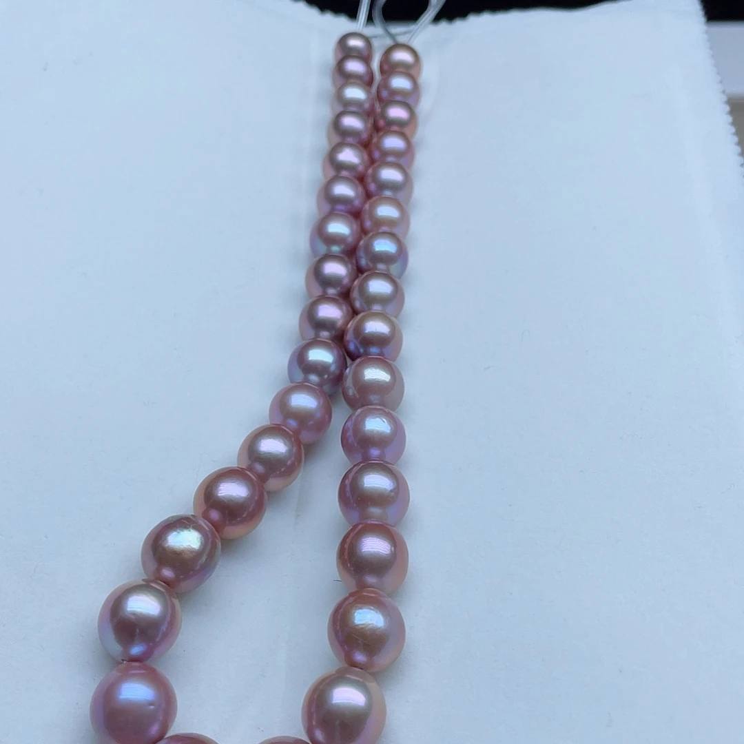 淡水珍珠颈饰银S925镶嵌幸*