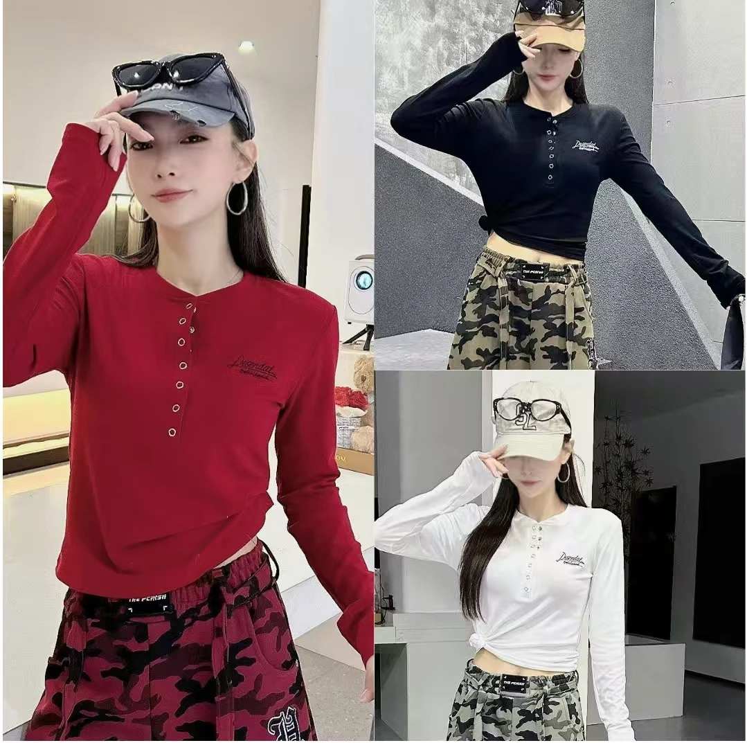 NH9602款 秋季新品修身型显瘦圆领长袖T恤