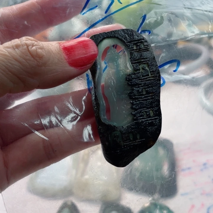 所***愿定制翡翠未镶嵌毛货