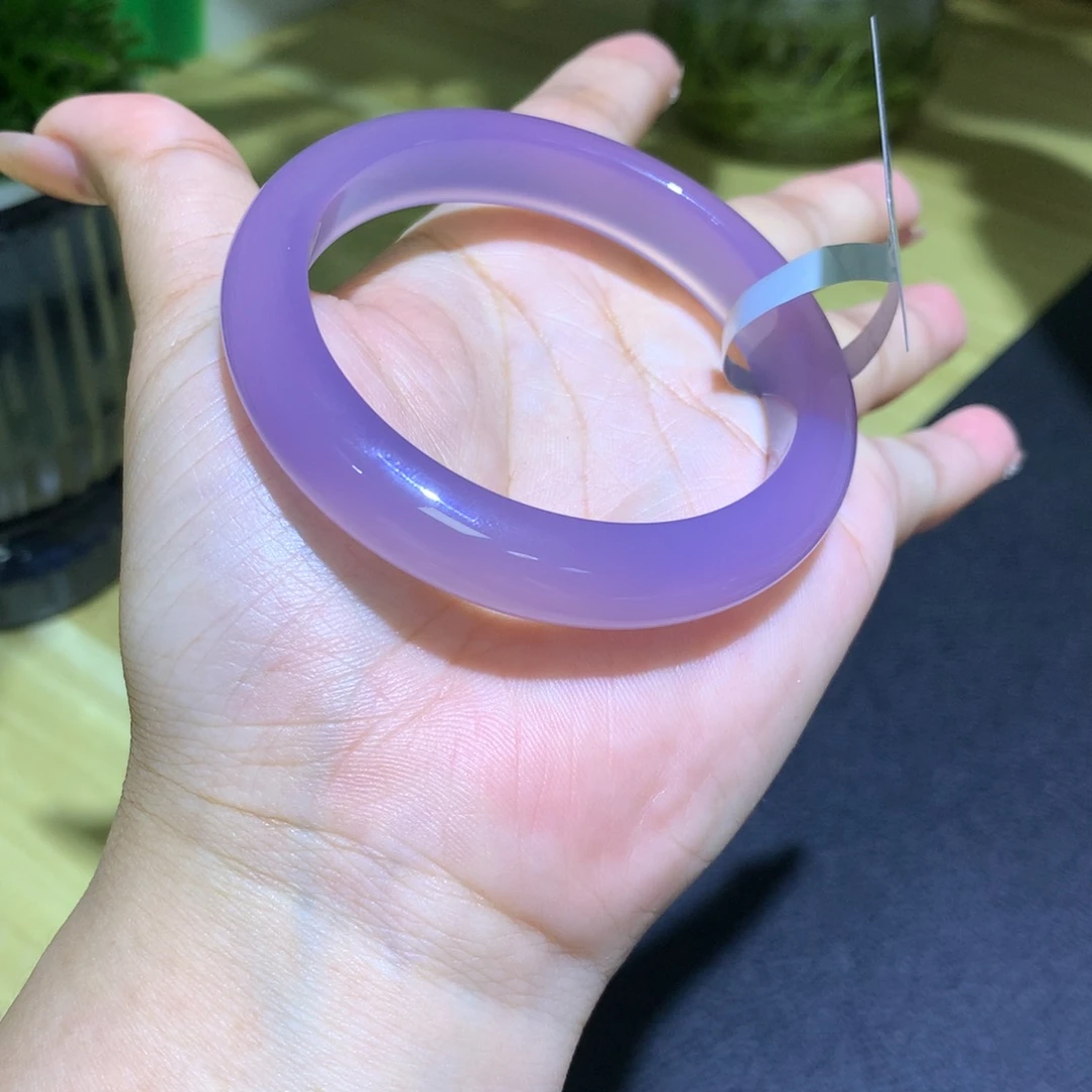 手镯玛瑙/玉髓未镶嵌蓝紫