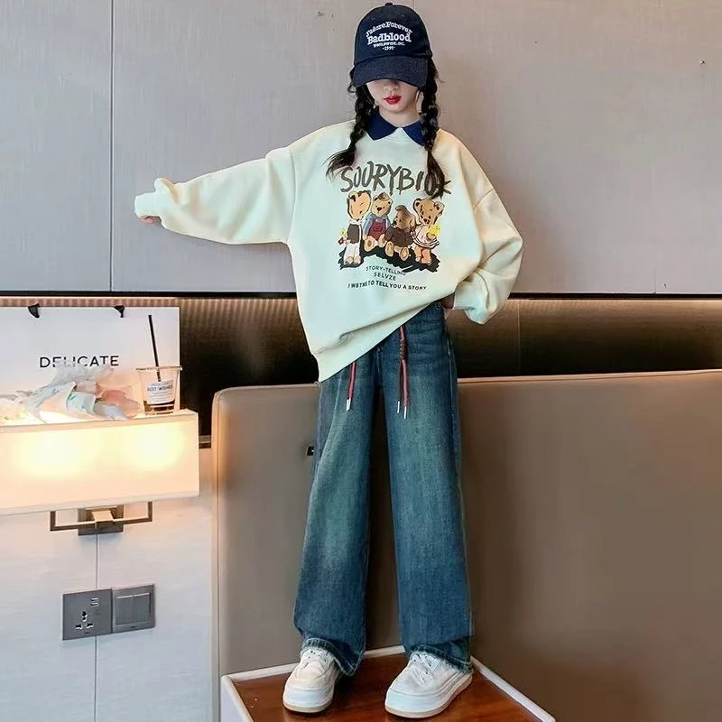 502227《》韩版优选春季儿童休闲舒适日常百搭POLO领卫衣