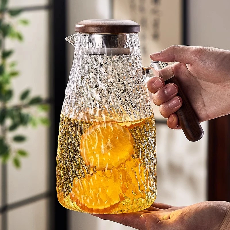 冷水壶家用大容量耐高温玻璃凉水壶白开水杯加厚扎壶冰箱水壶