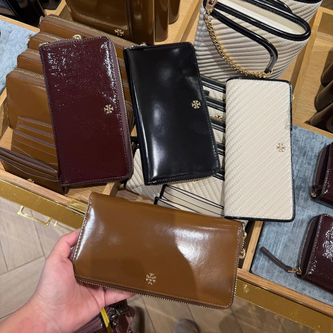 TORY BURCH/汤丽柏琦EMERSON  WALLET 牛皮拉链 长款 钱包