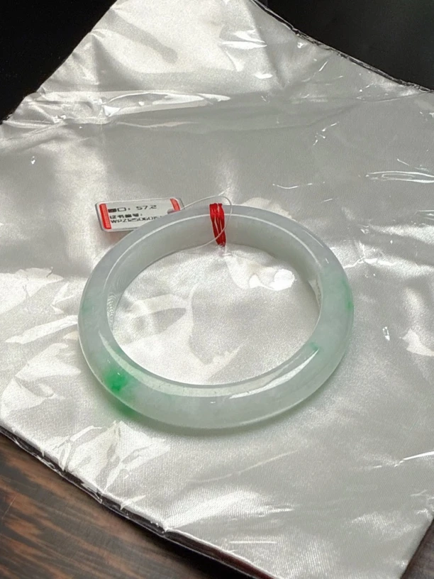 缅甸A货翡翠手镯-57.2