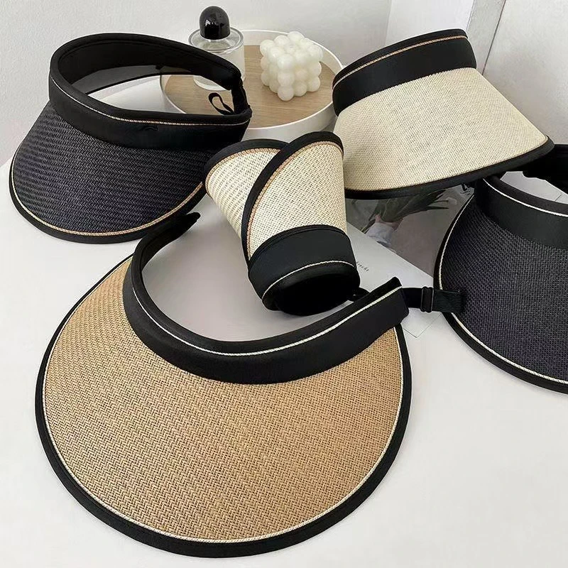 新款夏季户外防晒帽遮阳运动渔夫帽空顶帽帽子帽子防晒遮阳帽女士