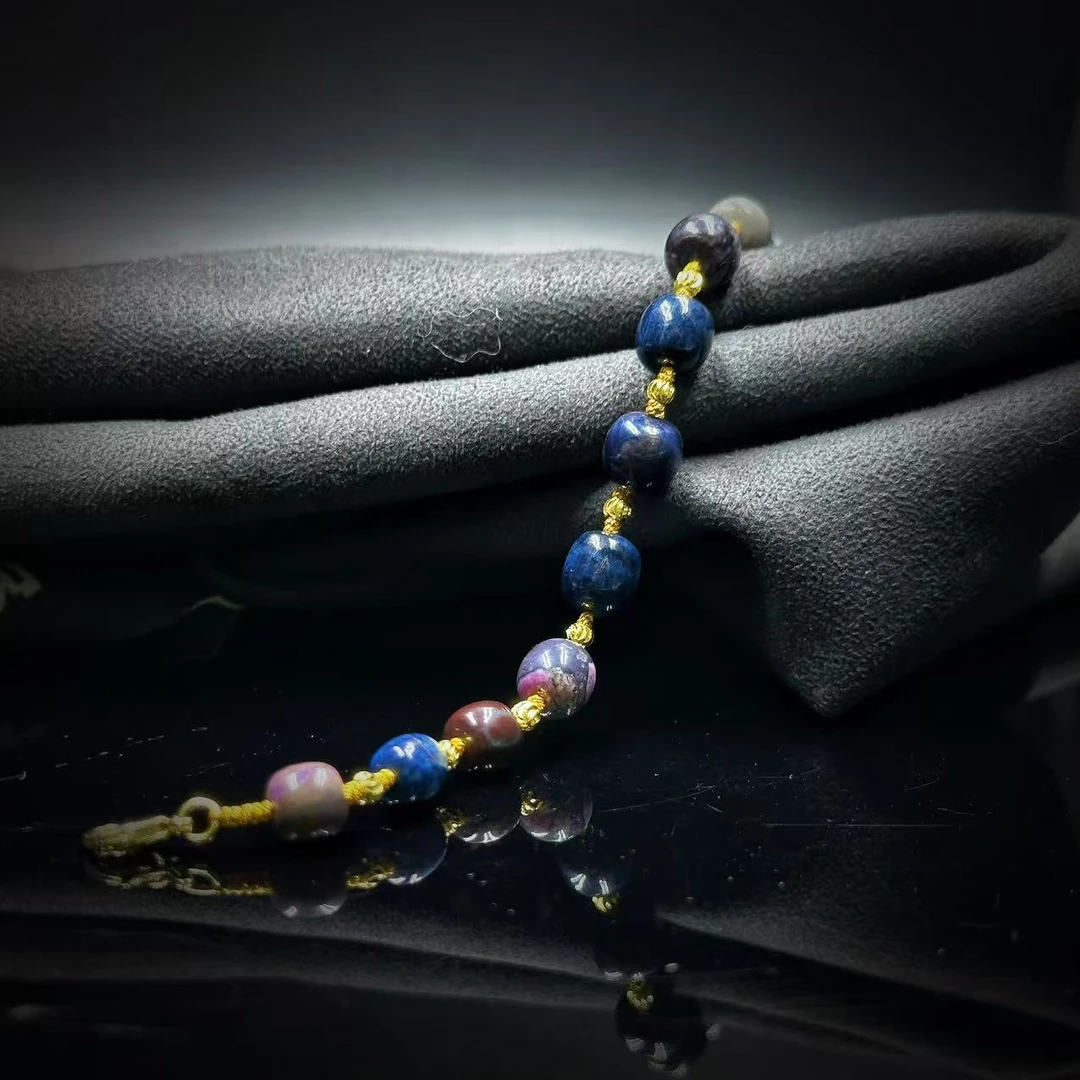 【缪老师严选】 YS9595 星际蓝小舒 桶珠手链多样性发其一